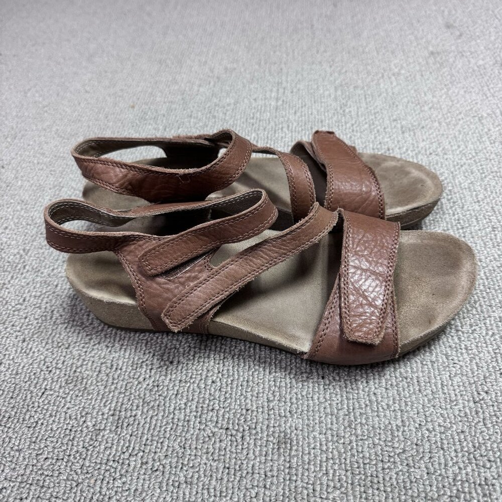 Abeo Sandals Genevieve Brown Leather Women's Size 8 N